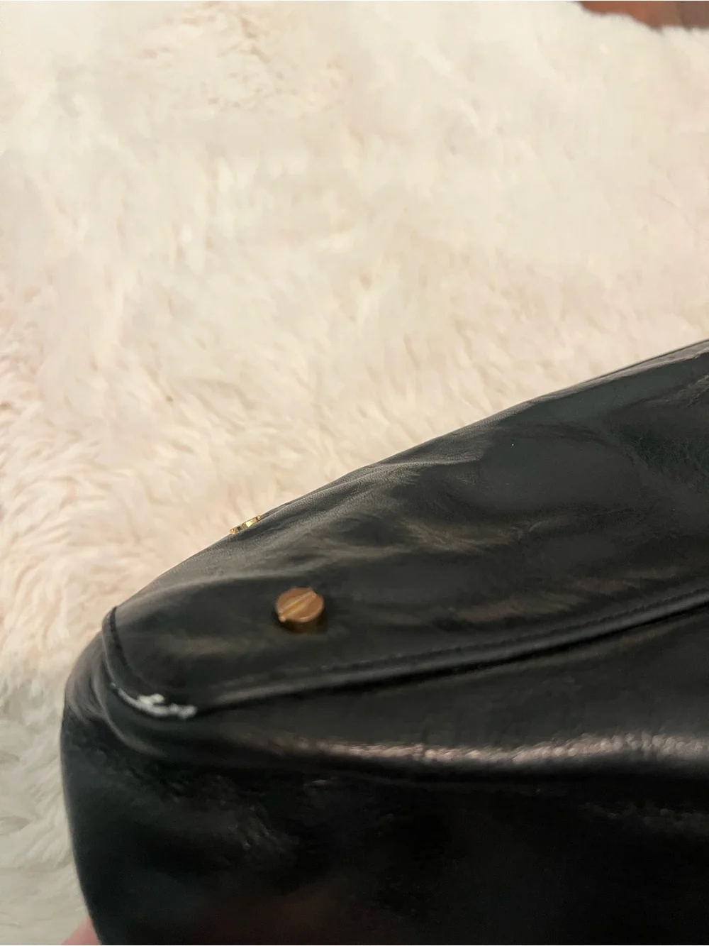 Tory Burch Bombe Leather Tote Bag in Black